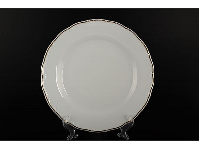 Набор тарелок 21 см Офелия Отводка золото MZ 6 шт