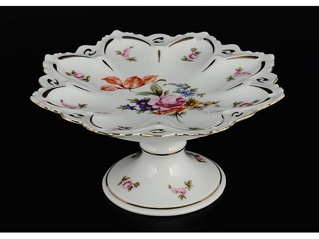 Конфетница на ножке 20 см Полевой цветок Корона Queens Crown