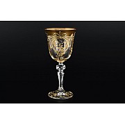 Набор фужеров для вина 190 мл Золотой узор E-S Bohemia Crystal 6 шт