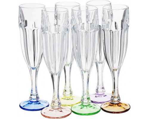 Набор фужеров для шампанского 150 мл Сафари Ассорти Bohemia Crystal