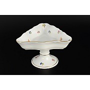 Салатник треугольный 19 см Мелкие цветы отводка золото Корона Queens Crown