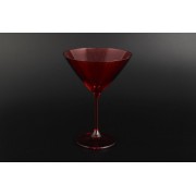 Набор бокалов для мартини 280 мл Klara Crystalite Bohemia красная 6 шт