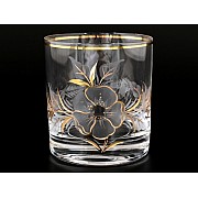 Набор стаканов для виски E-V цветы Bohemia Crystal 280 мл