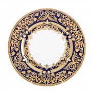 Блюдо круглое Falkenporzellan Natalia cobalt gold 32 см