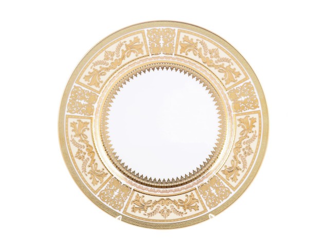 Набор тарелок Falkenporzellan Diadem White Creme Gold 28 см
