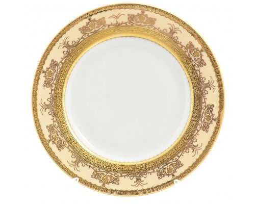 Набор тарелок Falkenporzellan Constanza Creаm Saphir Gold 17 см