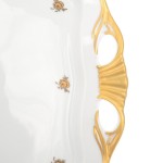 Блюдо прямоугольное Queen's Crown Золотая роза 45 см