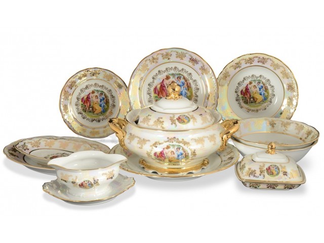 Столовый сервиз Фредерика Мадонна Перламутр Carlsbad на 6 персон 29 предметов