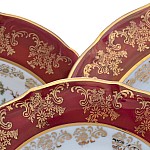 Набор тарелок Repast Охота красная Мария-тереза R-L 18 предметов