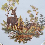 Набор тарелок Repast Охота красная Мария-тереза R-L 18 предметов