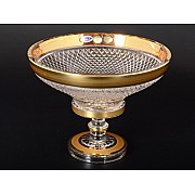 Конфетница на ножке Max Crystal Золото 20 см 30559