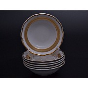 Набор салатников 13 см Мария Тереза Медуза Горгона Матовая полоса Carlsbad 6 шт