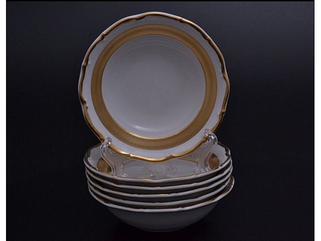 Набор салатников 13 см Мария Тереза Медуза Горгона Матовая полоса Carlsbad 6 шт