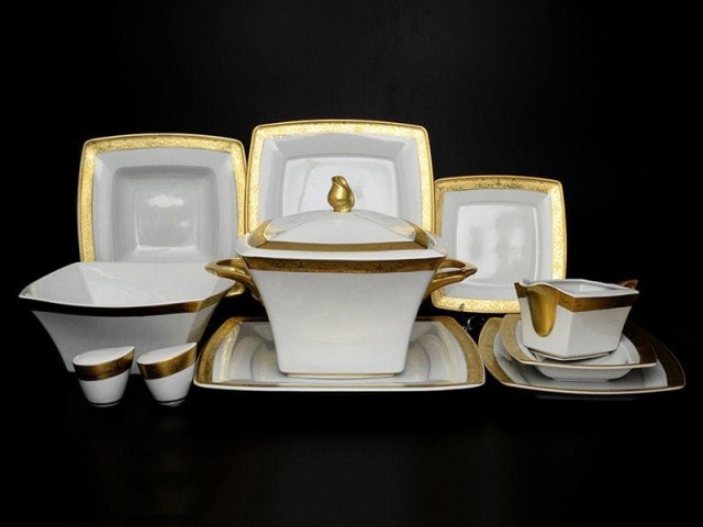 Столовый сервиз Соната Матовая полоса Carlsbad на 6 персон 27 предметов