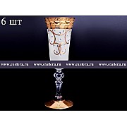 Набор фужеров для шампанского А-М фон стразы Bohemia