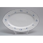 Блюдо овальное 34 см Бернадотт Синий цветок