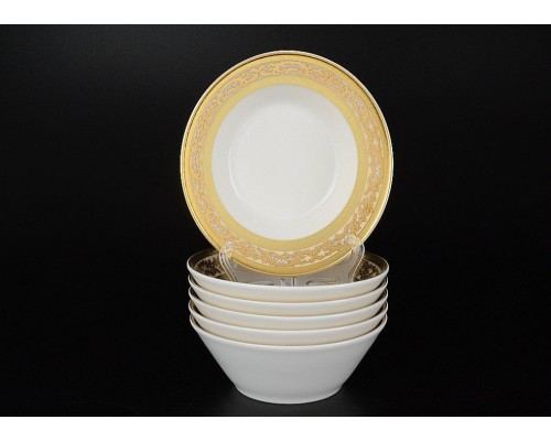 Набор салатников 14 см 3D Falkenporzellan Creame Gold 6 шт