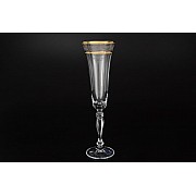 Набор фужеров для шампанского Bohemia Crystal Виктория 180 мл 6 шт