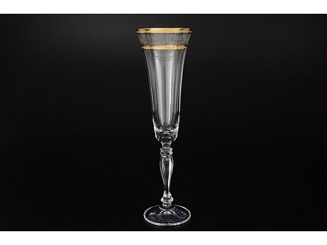 Набор фужеров для шампанского Bohemia Crystal Виктория 180 мл 6 шт