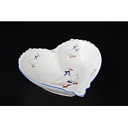 Конфетница сердце 15 см Гуси Корона Queens Crown