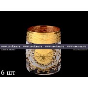 Набор стопок для водки Версачи Богемия B-G фон Bohemia Crystal