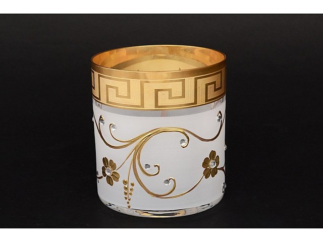 Набор стаканов для виски 280 мл Костка Кутка R-G фон Bohemia 6 шт