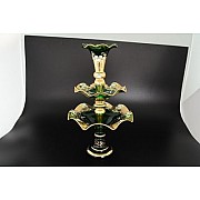 Фруктовница 3х ярусная см Bohemia Лепка Зеленая E-V