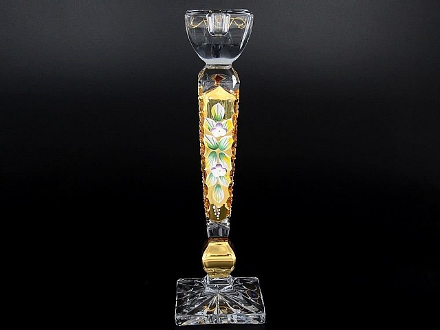 Подсвечник 30 см Max Crystal Золото Bohemia