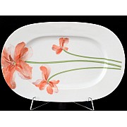 Блюдо овальное 24 см Thun Леон Красные маки