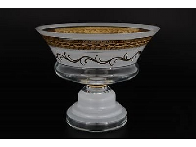 Конфетница 26 см Версаче R-G фон Bohemia Crystal