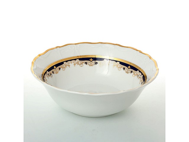 Набор салатников Thun Мария Луиза синяя лилия 19 см