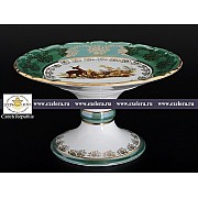 Конфетница 17 см Охота зеленая Корона Queens Crown