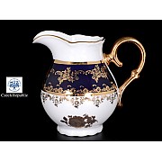 Молочник Офелия Золотая роза Кобальт Мелкий узор MZ