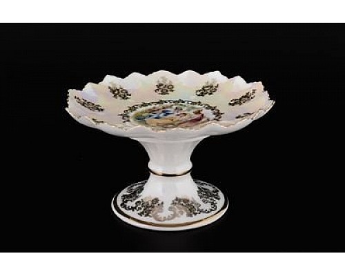 Конфетница Мадонна перламутр Корона Queens Crown 17 см