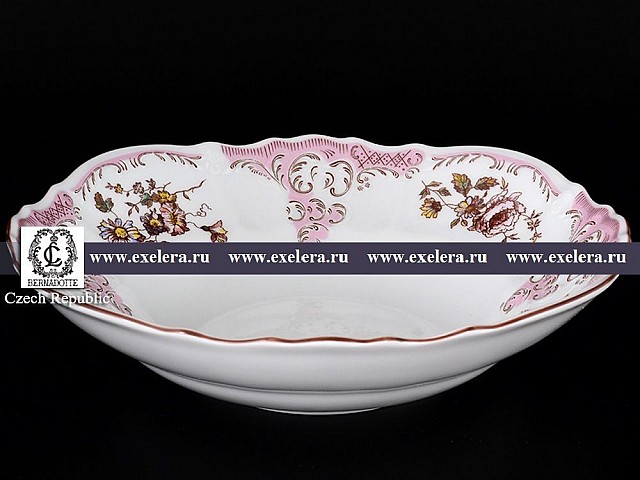 Салатник 25 см Бернадотт Розовый цветок