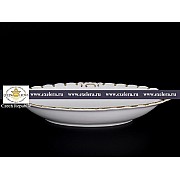 Блюдо для хлеба 32 см Золотая полоса Корона Queens Crown