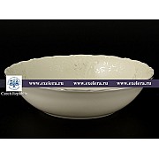 Набор салатников 19 см Лиана Платиновый узор слоновая кость MZ 6 шт