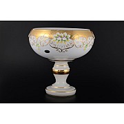 Фруктовница 30 см Лепка Белая B-P Bohemia Crystal