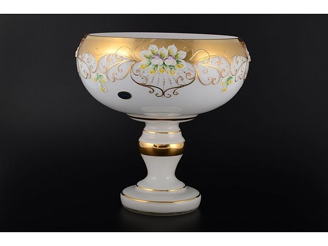 Фруктовница 30 см Лепка Белая B-P Bohemia Crystal Фруктовница 30 см Лепка Белая B-P Bohemia Crystal