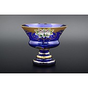 Конфетница Лепка Синяя B-P Bohemia Crystal 15 см 21680
