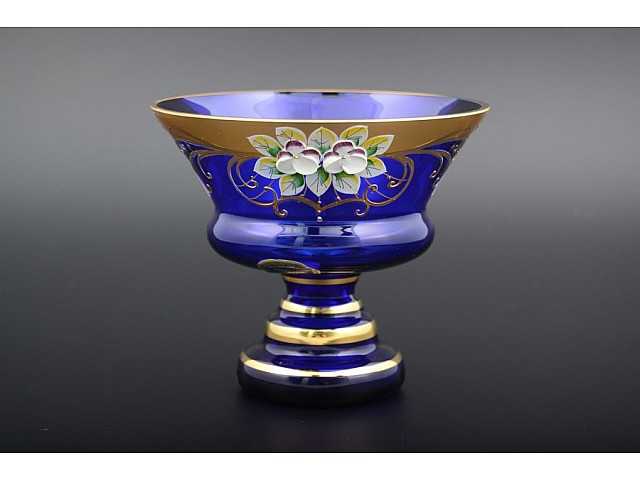 Конфетница Лепка Синяя B-P Bohemia Crystal 15 см 21680 Конфетница Лепка Синяя B-P Bohemia Crystal 15 см 21680