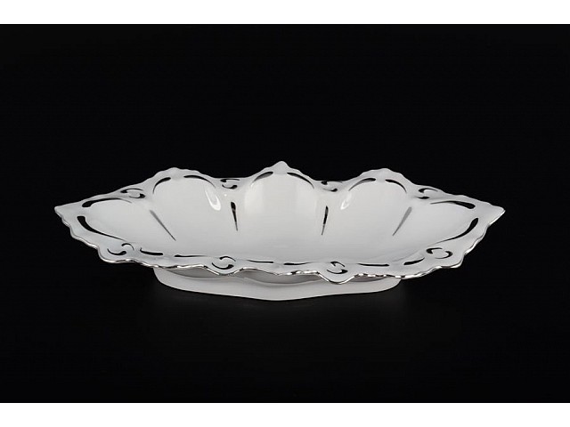 Салатник 21 см Платиновый узор Корона Queens Crown