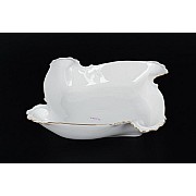 Салатник 31 см Белый узор Корона Queens Crown