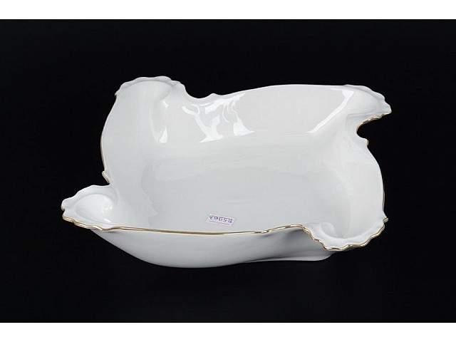 Салатник 31 см Белый узор Корона Queens Crown