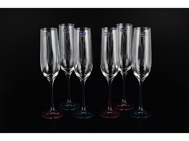 Набор фужеров для шампанского Crystalite Bohemia (6шт)