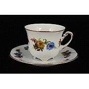 Набор чайных пар Болеро Весенний букет Royal Czech Porcelain