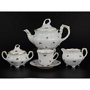 Чайный сервиз Болеро Мелкие цветы Royal Czech Porcelain на 6 персон