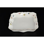 Салатник 23 см Мелкие цветы отводка золото Корона Queens Crown