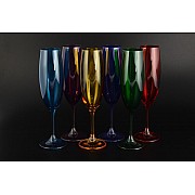 Набор цветных фужеров Klara Crystalite Bohemia 220 мл 6 шт