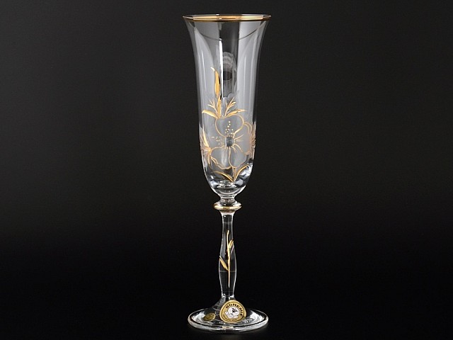 Набор фужеров для шампанского 190 мл Анжела E-V Bohemia Crystal 6 шт